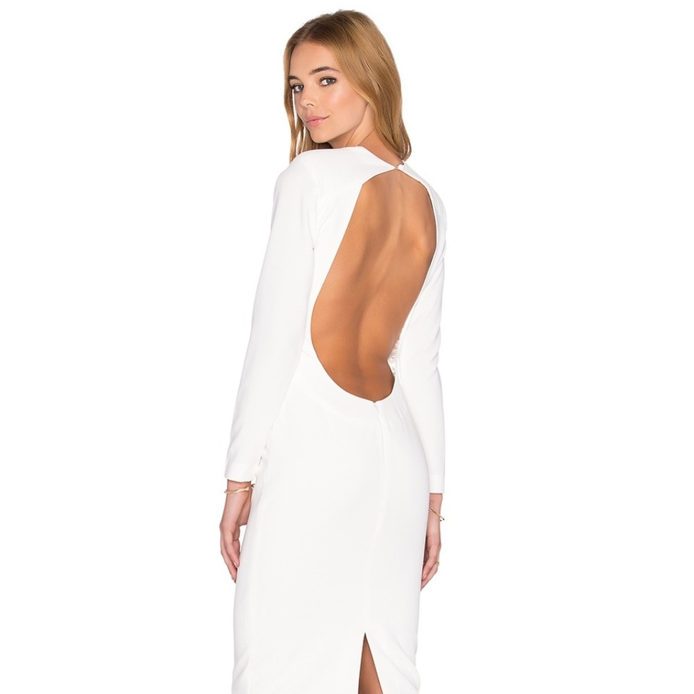 AQ/AQ Zizon Midi Dress in cream (white)